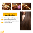 Máscara de Alisamento instantâneo a base de Colágeno Puro & Keratina Pura - GoldHair