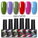 Kit Poligel Com 6 Cores Cada Set - LuxGel Née