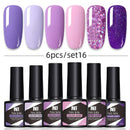 Kit Poligel Com 6 Cores Cada Set - LuxGel Née
