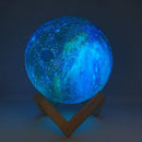 Luminária 3D de Lua Cheia Com 16 Cores - ®SmartMoon