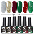 Kit Poligel Com 6 Cores Cada Set - LuxGel Née