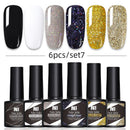 Kit Poligel Com 6 Cores Cada Set - LuxGel Née