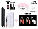 LuxGel - Née Jolie Alongamento Fácil de Unhas (Kit Completo ORIGINAL) + BRINDE CABINE DE LUZ UV PARA SECAGEM DO GEL - 50% OFF