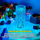 Lúminaria de Led Cristal Para Mesa Com Sensor Touch USB - CrystalLed®