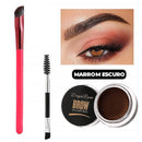 Kit Escova Pincel Angular Para Sobrancelhas + 2 Brindes - ®EyesBeauty