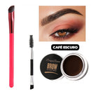 Kit Escova Pincel Angular Para Sobrancelhas + 2 Brindes - ®EyesBeauty