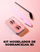 Kit Modelador de Sobrancelha 3D + Lamina (Brinde) - ®Eyemodel