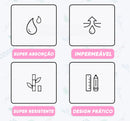 Kit 10 absorventes reutilizáveis Impermeáveis - ®ItGirl (SUPER ABSORÇÃO)